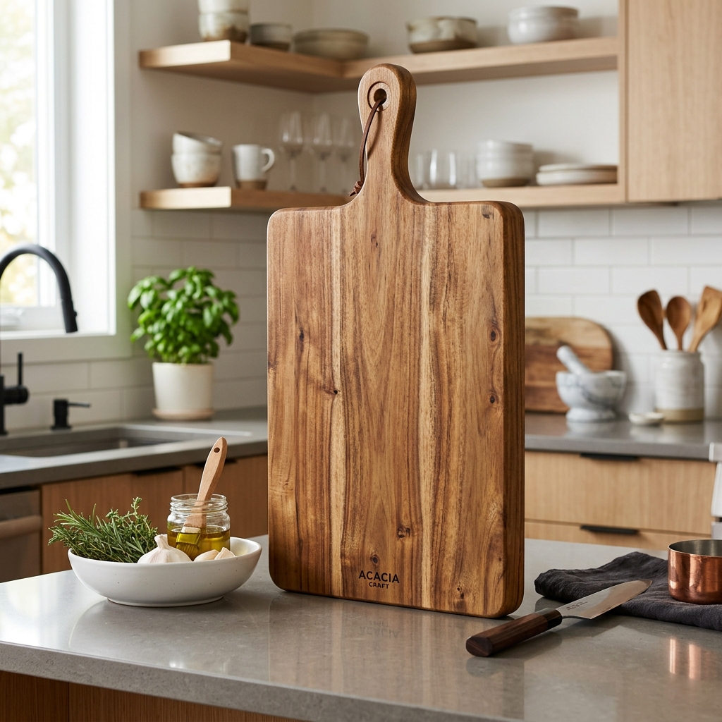 Sustainable handmade wooden chopping board